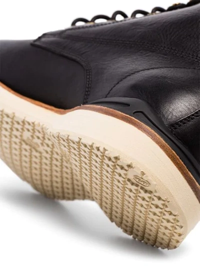 Shop Visvim Hiking Style Ankle Boots In Black