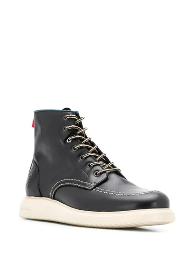Shop Ps By Paul Smith Lace-up Ankle Boots In Black