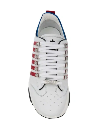 Shop Dsquared2 High Top Bumpy 251 Sneakers In White