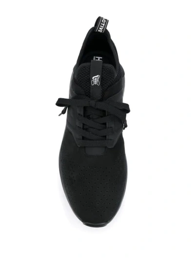 Shop Hogan Interactive³ Leather Sneakers In B999 Nero