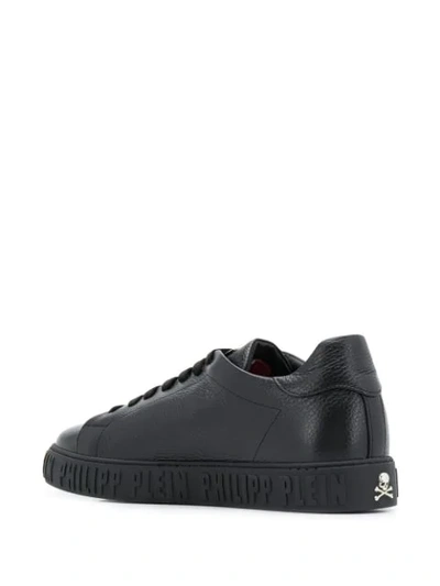 Shop Philipp Plein Original Lo-top Sneakers In Black