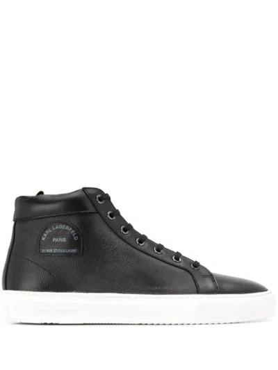 Shop Karl Lagerfeld Kupsole Maison Karl Sneakers In Black