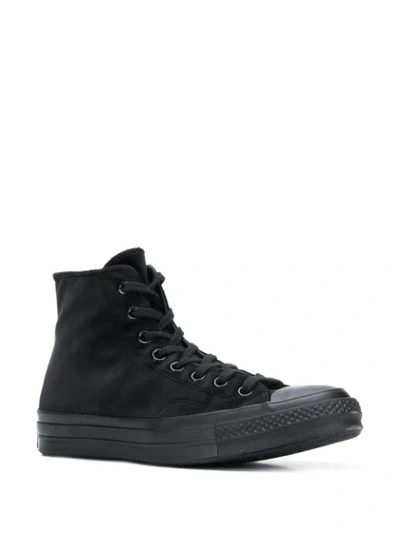 Shop Converse Chuck 70 Velvet Sneakers In Black