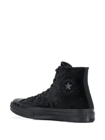 Shop Converse Chuck 70 Velvet Sneakers In Black