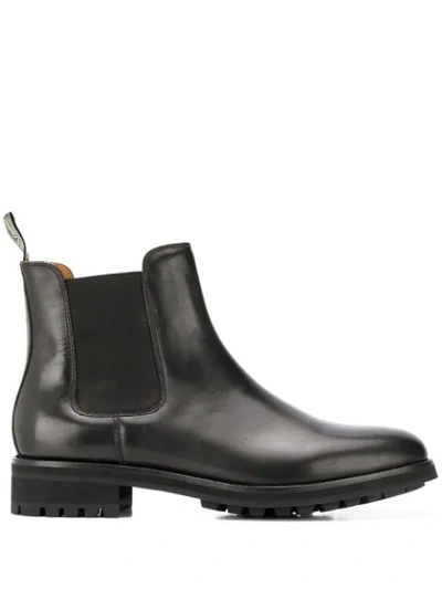 Shop Polo Ralph Lauren Bryson Slip-on Ankle Boots In Black