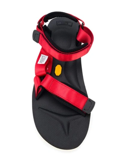 Shop Suicoke Strapped Open In Red