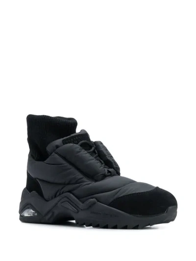 Shop Maison Margiela Future Padded Sock Sneakers In Black