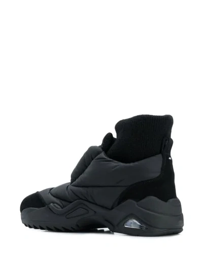 Shop Maison Margiela Future Padded Sock Sneakers In Black