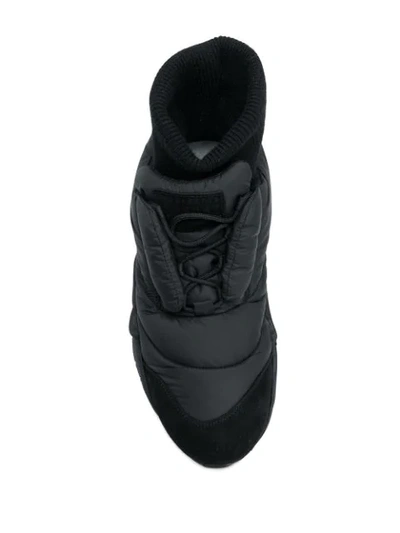 Shop Maison Margiela Future Padded Sock Sneakers In Black