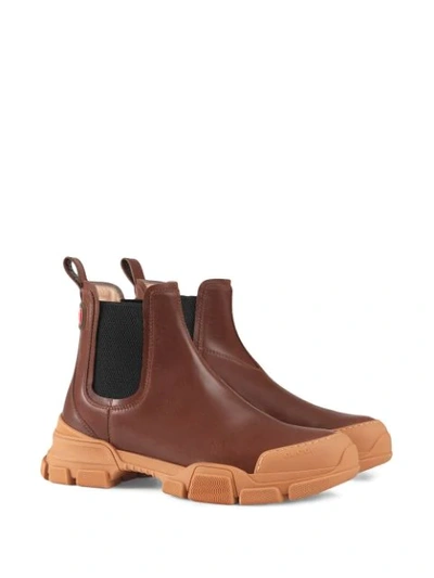 Shop Gucci Chelsea-boots In Brown