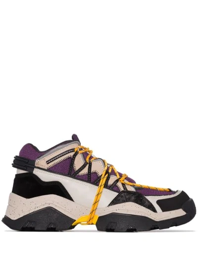 Kenzo Men's Inka Chunky Speckled Wraparound-lace Sneakers In Purple |  ModeSens