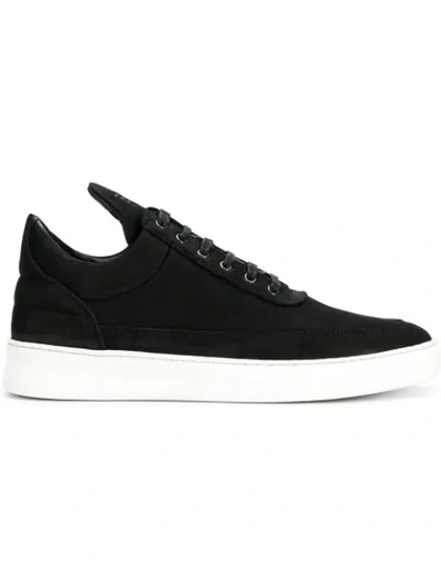 Shop Filling Pieces Lane Sneakers In Black