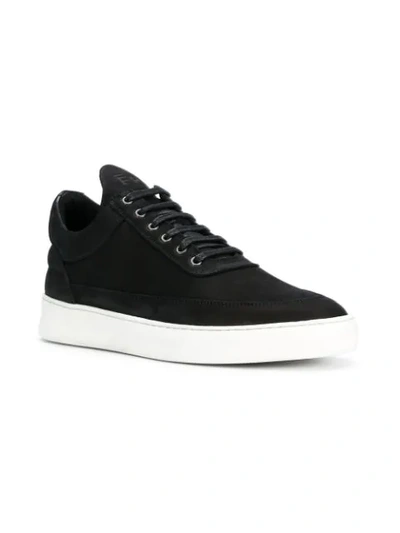 Shop Filling Pieces Lane Sneakers In Black