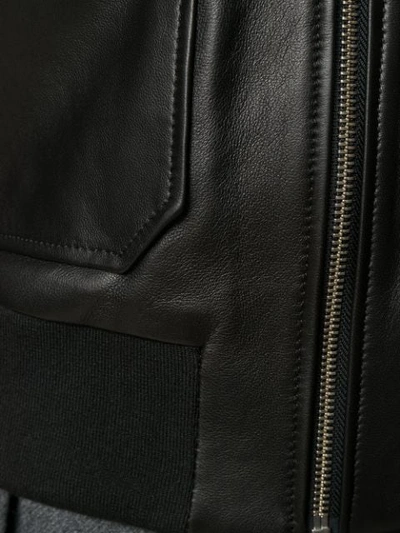Shop Calvin Klein Shearling-collar Jacket In Black