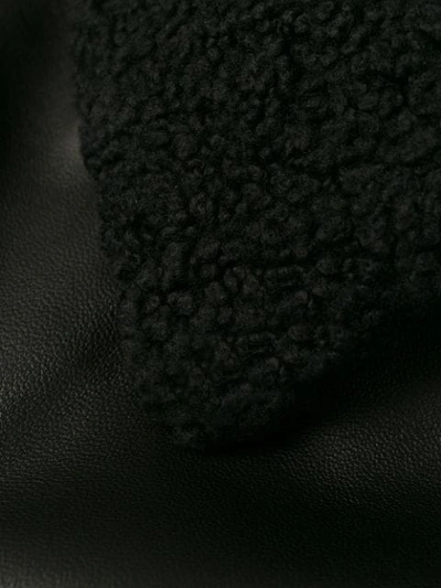 Shop Calvin Klein Shearling-collar Jacket In Black