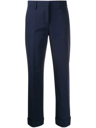HIGH WAISTED TAPERED LEG TROUSERS