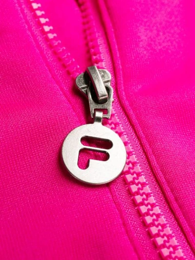 Shop Fila Colour-block Design Jumper In Pink