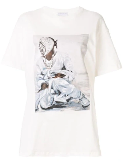 Shop Ih Nom Uh Nit Painting Print T-shirt In White