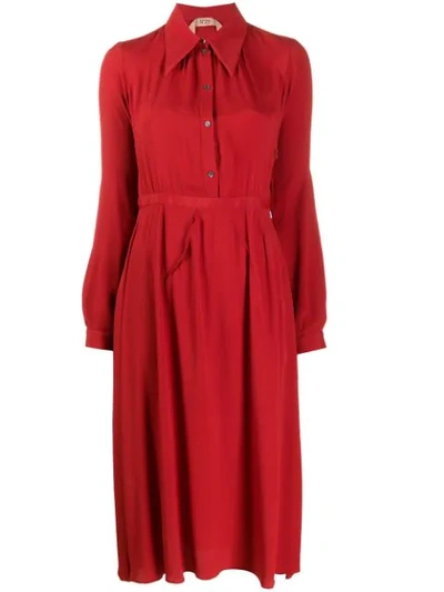 Shop N°21 Shirt Dress In Red