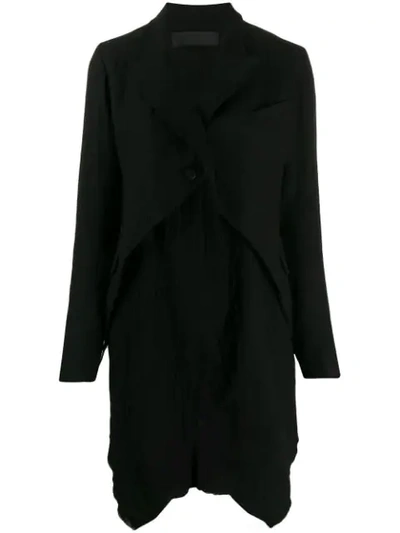 Shop Marc Le Bihan Deconstructed Single-breasted Jacket In Black