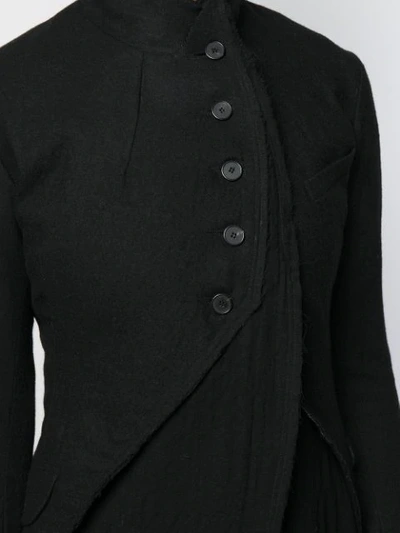 Shop Marc Le Bihan Deconstructed Single-breasted Jacket In Black