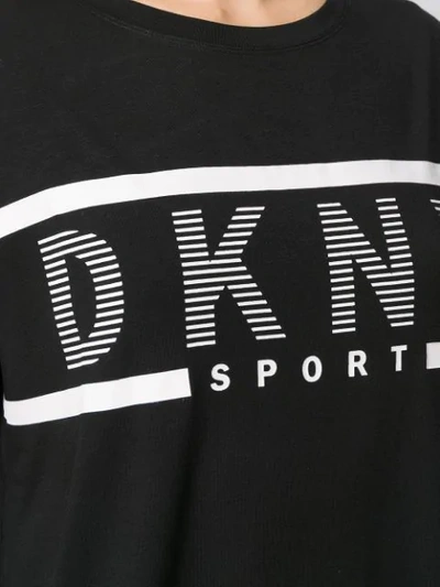 Shop Dkny Loose-fit Logo T-shirt In Black