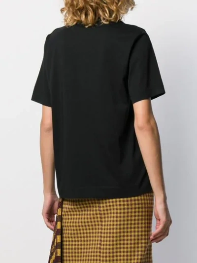 Shop Simone Rocha Glitter-trim Detailed T-shirt In Black