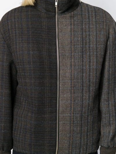 Shop Stephan Schneider Botany Check-print Jacket In Grey