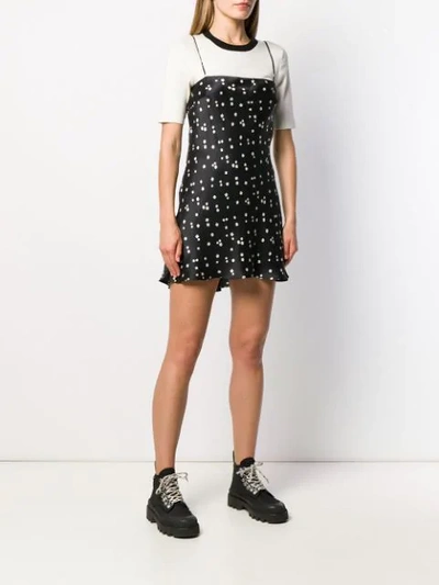 Shop Bec & Bridge Daisy Print Slip Dress - Black