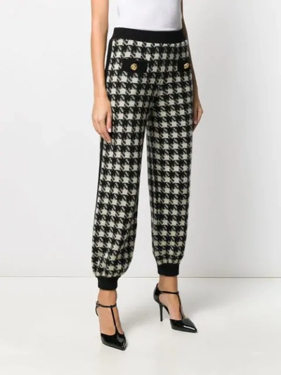 HOUNDSTOOTH TRACK PANTS