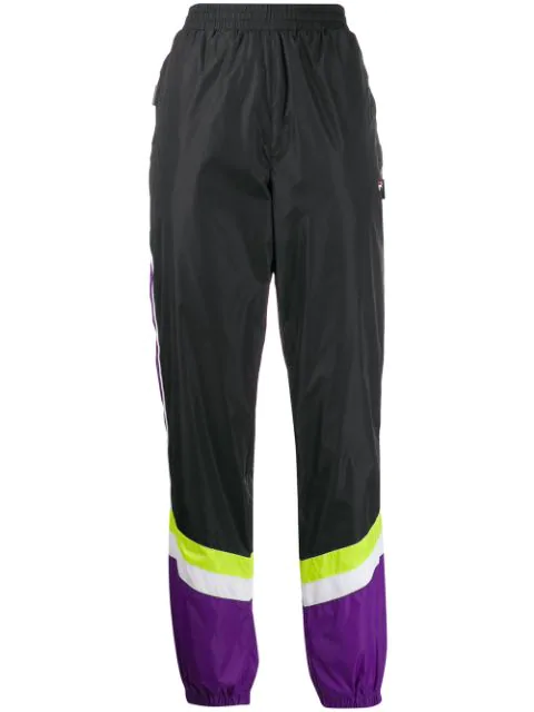 high rise track pants