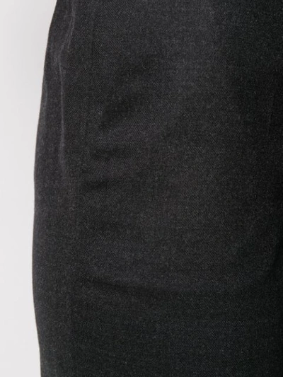 Shop Alberto Biani Mid-rise Straight-leg Trousers In Grey