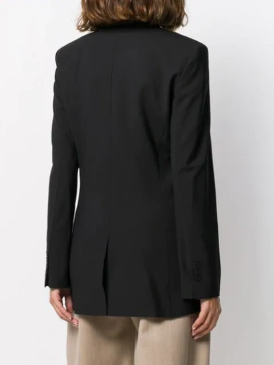 Shop Theory Double-breasted Fitted Jacket In Black