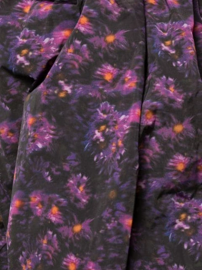 Shop Toga Floral Print A-line Shorts In Purple