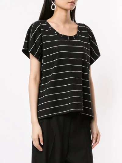 Shop Taylor Derive Striped T-shirt In Black