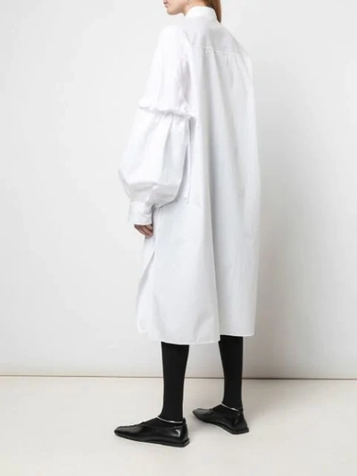 Shop Yohji Yamamoto Layered Long Sleeved Shirt In White