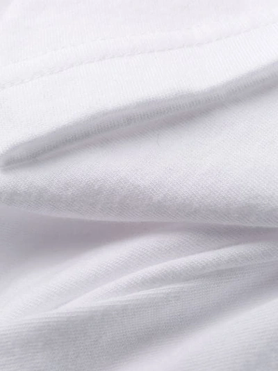 Shop Yohji Yamamoto Cape Asymmetric T-shirt - White
