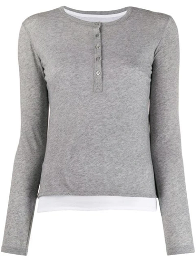 Shop Majestic Jersey T-shirt In Grey