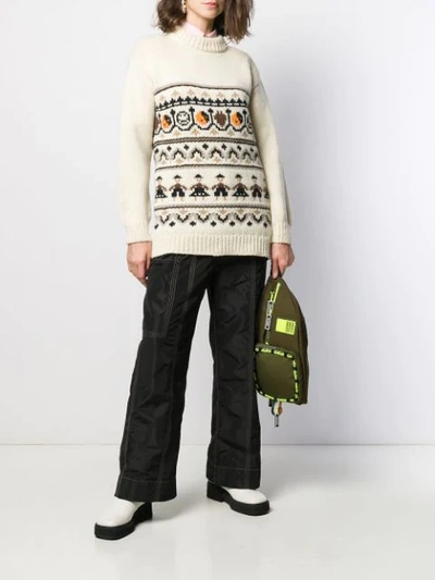 INTARSIA POLO NECK