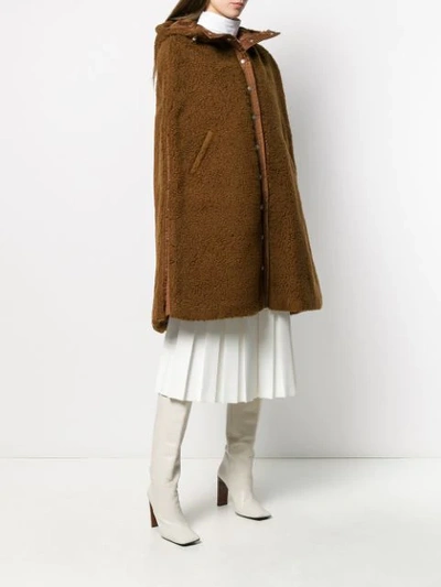 Shop Courrèges Sleeveless Coat In Brown