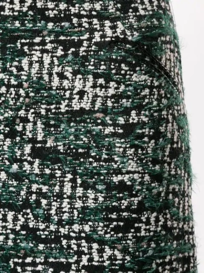Shop Anteprima Tweed A-line Skirt In Green