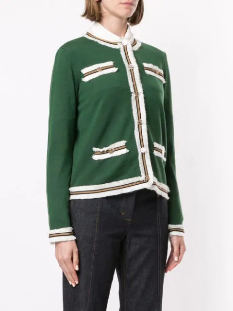 tory burch kendra fringed cardigan