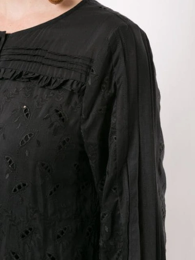 Shop Sir Elodie Long Sleeved Maxi Dress In Black