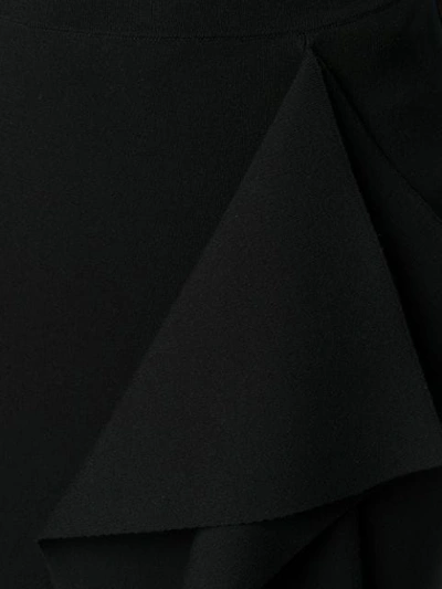 Shop Rick Owens Asymmetric Side Slit Skirt In Black