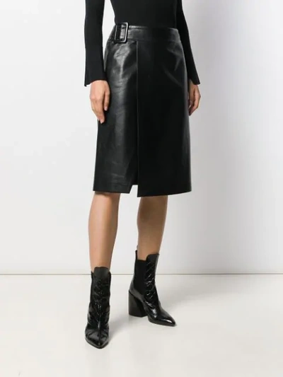 Shop Ermanno Scervino A-line Wrapped Skirt In Black