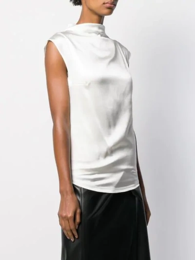 Shop Styland Roll Neck T-shirt In White
