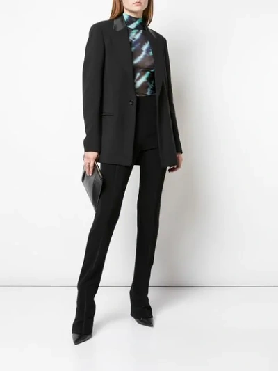 Shop Mugler Schlaghose Mit Extra Langem Bein In Black