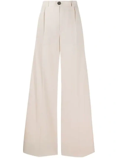 Shop Kwaidan Editions Flared Trousers In Neutrals