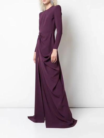 SIDE SLIT EVENING GOWN
