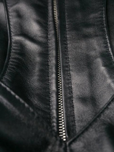 Shop Manokhi Minikleid Aus Leder In Black